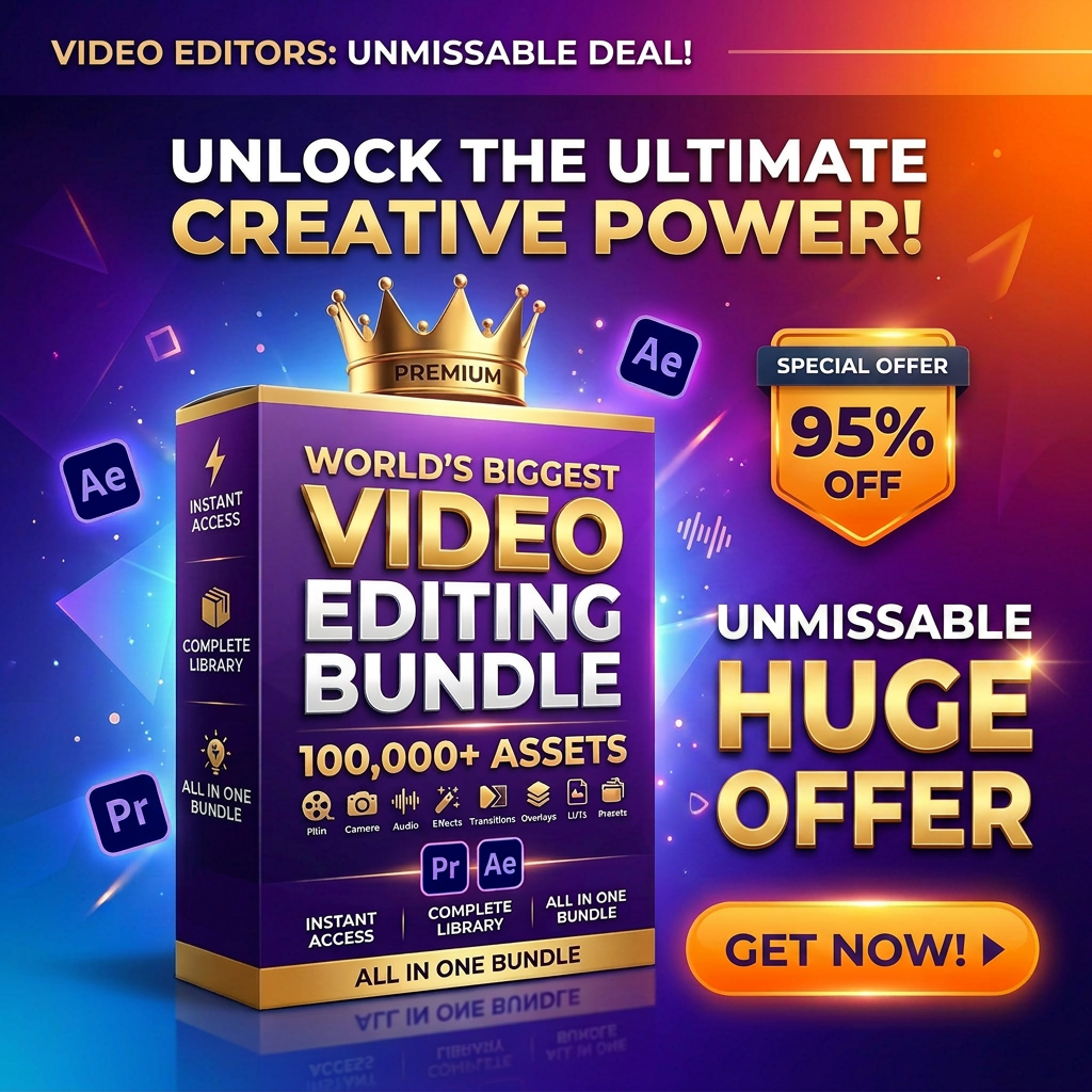 WORLD’S BIGGEST VIDEO EDITING BUNDLE - RESELL RIGHTS