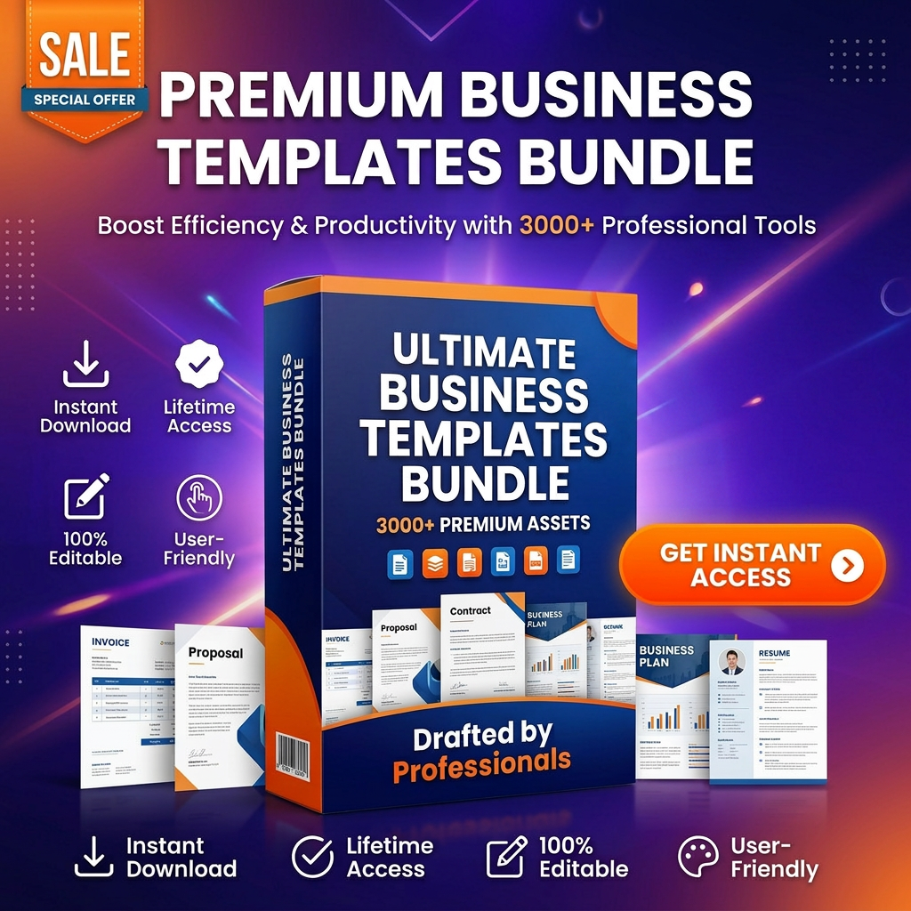 RESELL – 3000+ Professional Business Documents (Editable)
