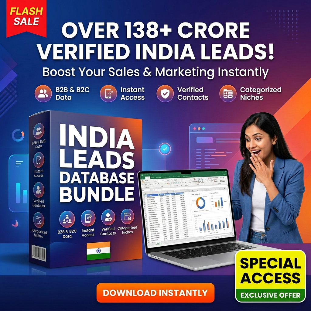 RESELL – 138+ Cr Instant Leads Database