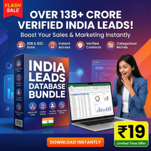 RESELL – 138+ Cr Instant Leads Database