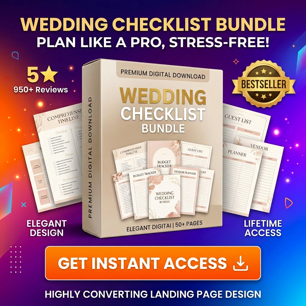 RESELL – 55+ Wedding Checklist Pack