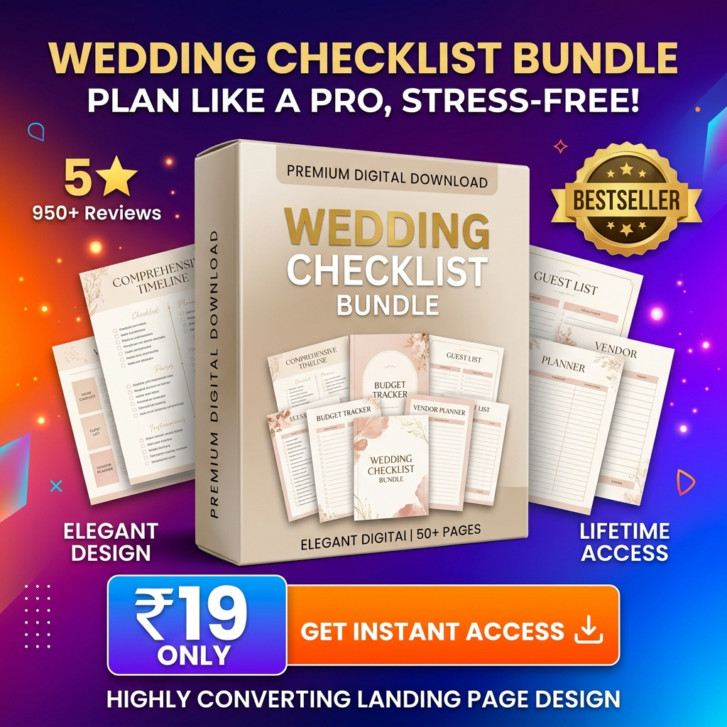 RESELL – 55+ Wedding Checklist Pack