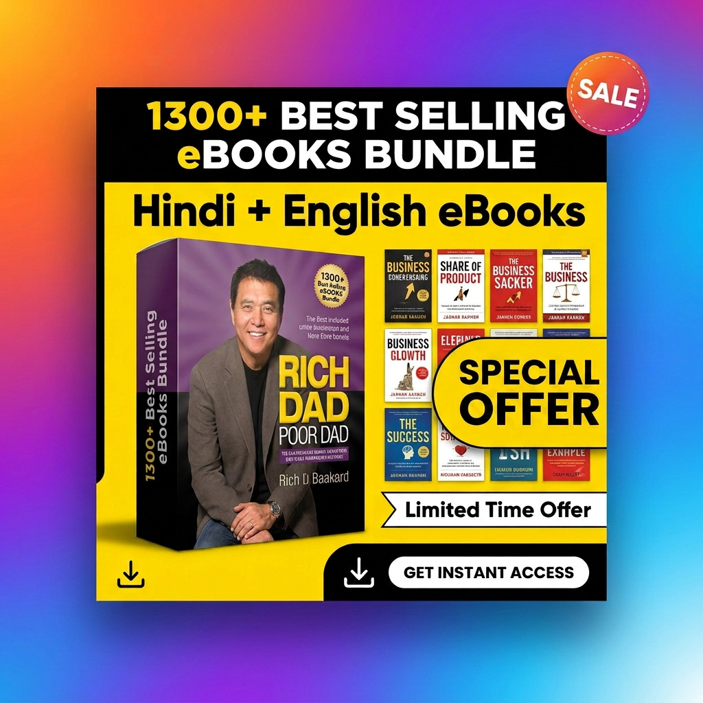 RESELL – 1300+ Best Selling Ebook Pack (LIFETIME VALIDITY)