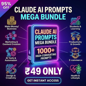 1000+ Claude AI Prompts Mega Bundle | Make Money, Marketing, Business, Content & More | Instant Download